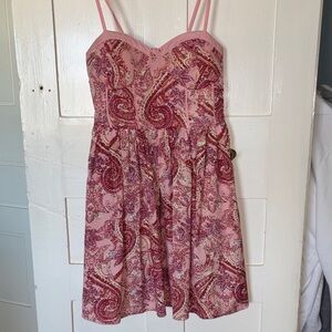 Pink Paisley Women's Dress